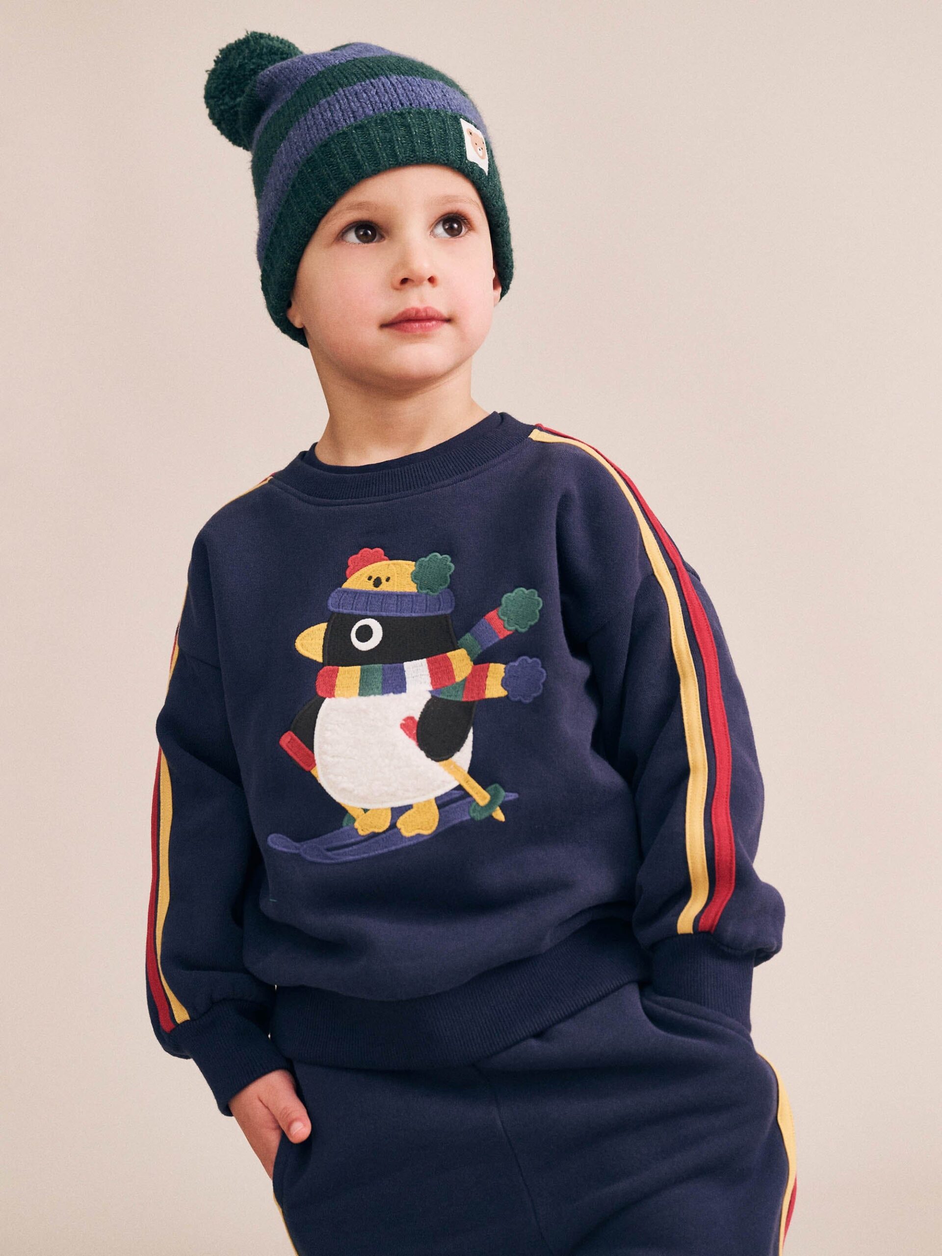 ski percy stripe drop shoulder sweatshirt ski percy stripe drop shoulder sweatshirt